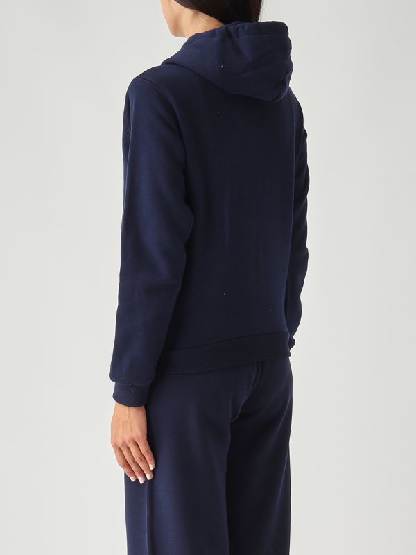3. Sudadera para mujer de mezcla de algodón azul marino Polo Ralph Lauren 211943008