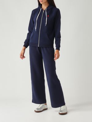 5. Sudadera para mujer de mezcla de algodón azul marino