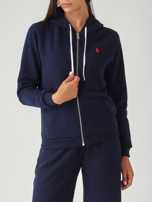 4. Sudadera para mujer de mezcla de algodón azul marino