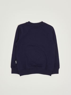 2. Felpa bambina in cotone Blu Moschino hrf08vlca40