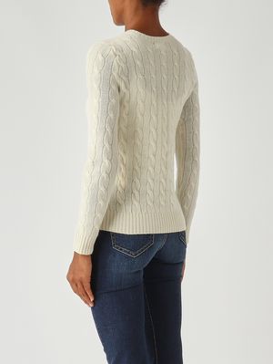 4. Jersey de mujer de lana y cachemira Mantequilla