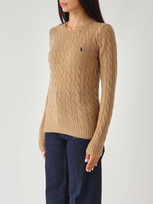 2. Women's sweater in wool and cashmere Camel Polo Ralph Lauren 211971865