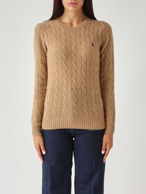Pull femme en laine et cachemire Chameau Polo Ralph Lauren