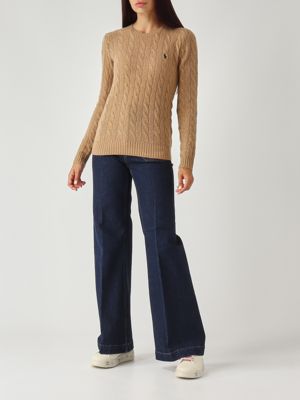 5. Women's sweater in wool and cashmere Camel Polo Ralph Lauren 211971865