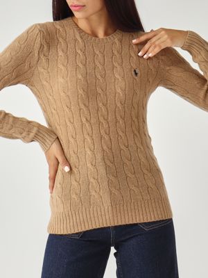 4. Women's sweater in wool and cashmere Camel Polo Ralph Lauren 211971865