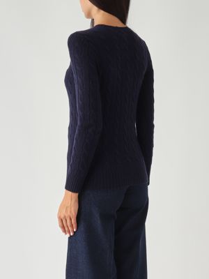 3. Jersey de mujer de lana y cachemira Azul marino