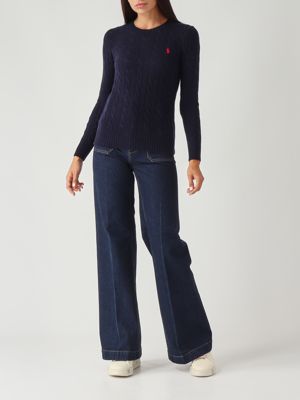 5. Jersey de mujer de lana y cachemira Azul marino