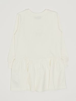 2. Robe en coton pour fille Blanc