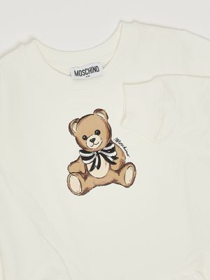 3. Robe en coton pour fille Blanc