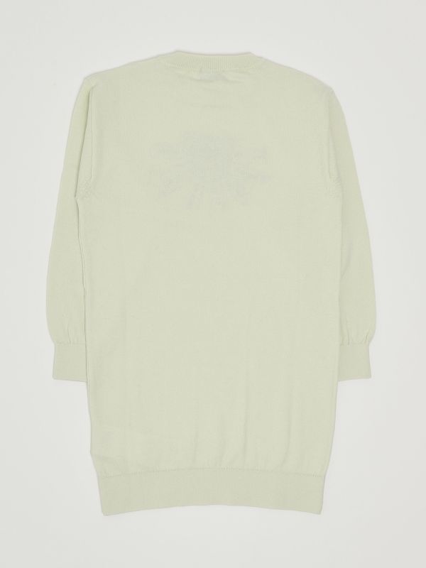 Abito Bambina In Misto Lana E Cashmere Stretch L54dj1fmzao Grigio Scuro L54dj1fmzao P42393 1