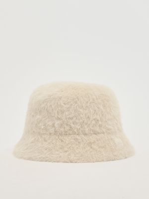 1. Sombrero bucket para mujer de piel sintética Cassiopea Blanco