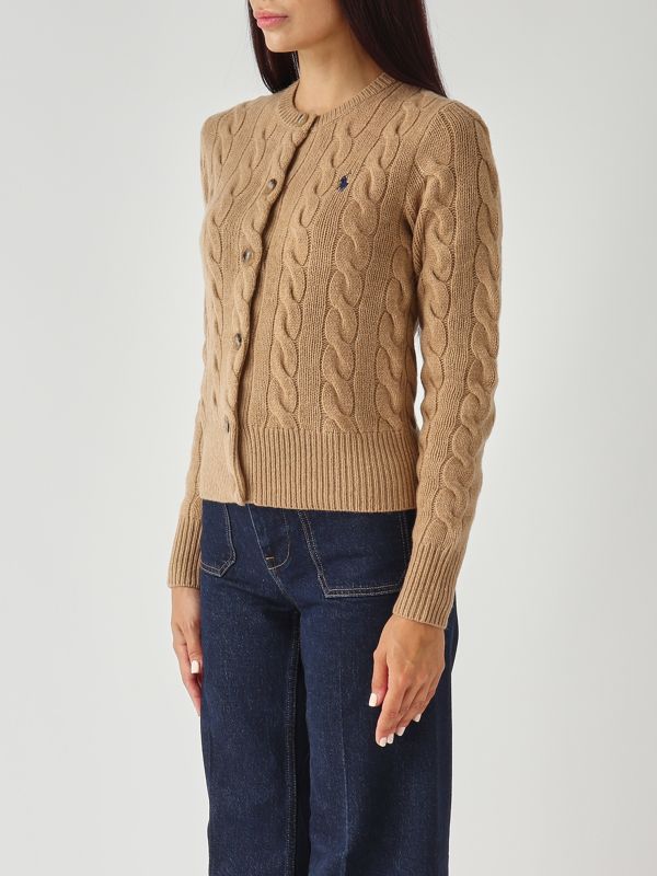 2. Cárdigan de mujer de lana y cachemir Camello Mélange Polo Ralph Lauren 211972104