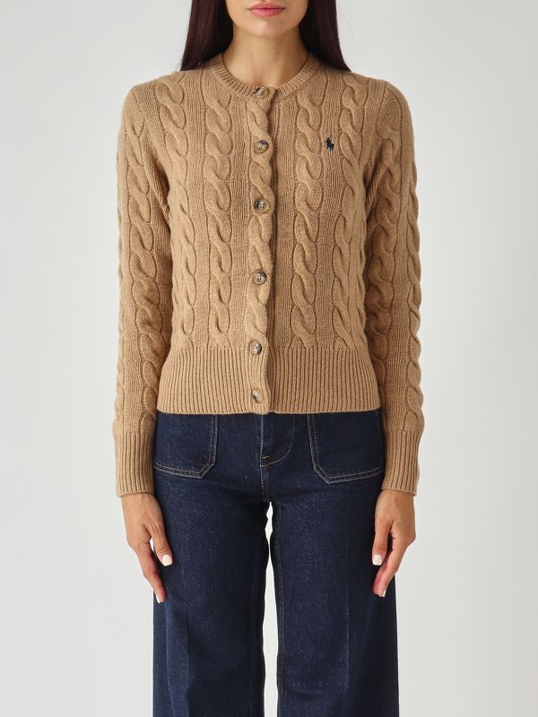 1. Cárdigan de mujer de lana y cachemir Camello Mélange Polo Ralph Lauren 211972104