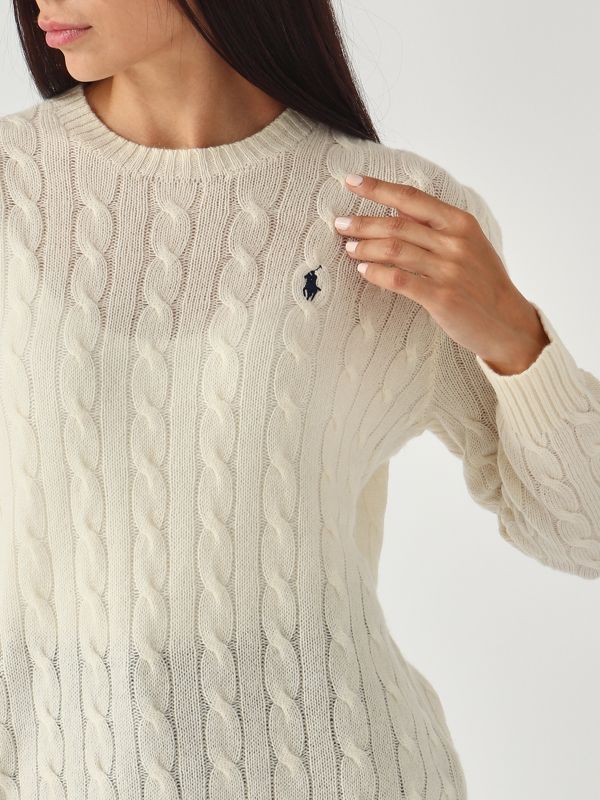 4. Jersey de mujer de lana y cachemira Crema Polo Ralph Lauren 211972115