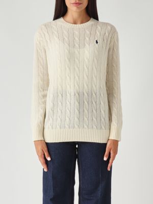 Pull en laine et cachemire pour femme Crème Polo Ralph Lauren