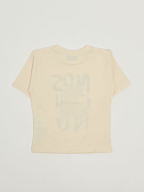 2. Kinder-T-Shirt aus Baumwolle Elfenbein Moschino hnm05glaa20