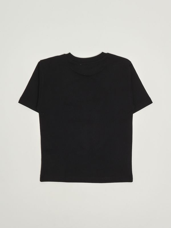 2. Kinder-T-Shirt aus Baumwolle Schwarz Moschino hnm05glaa20