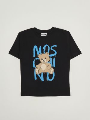 1. Kinder-T-Shirt aus Baumwolle Schwarz