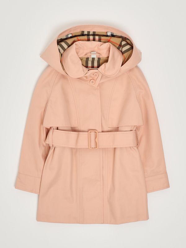 1. Trench de niña Lilith de algodón Rosa Burberry 8108128