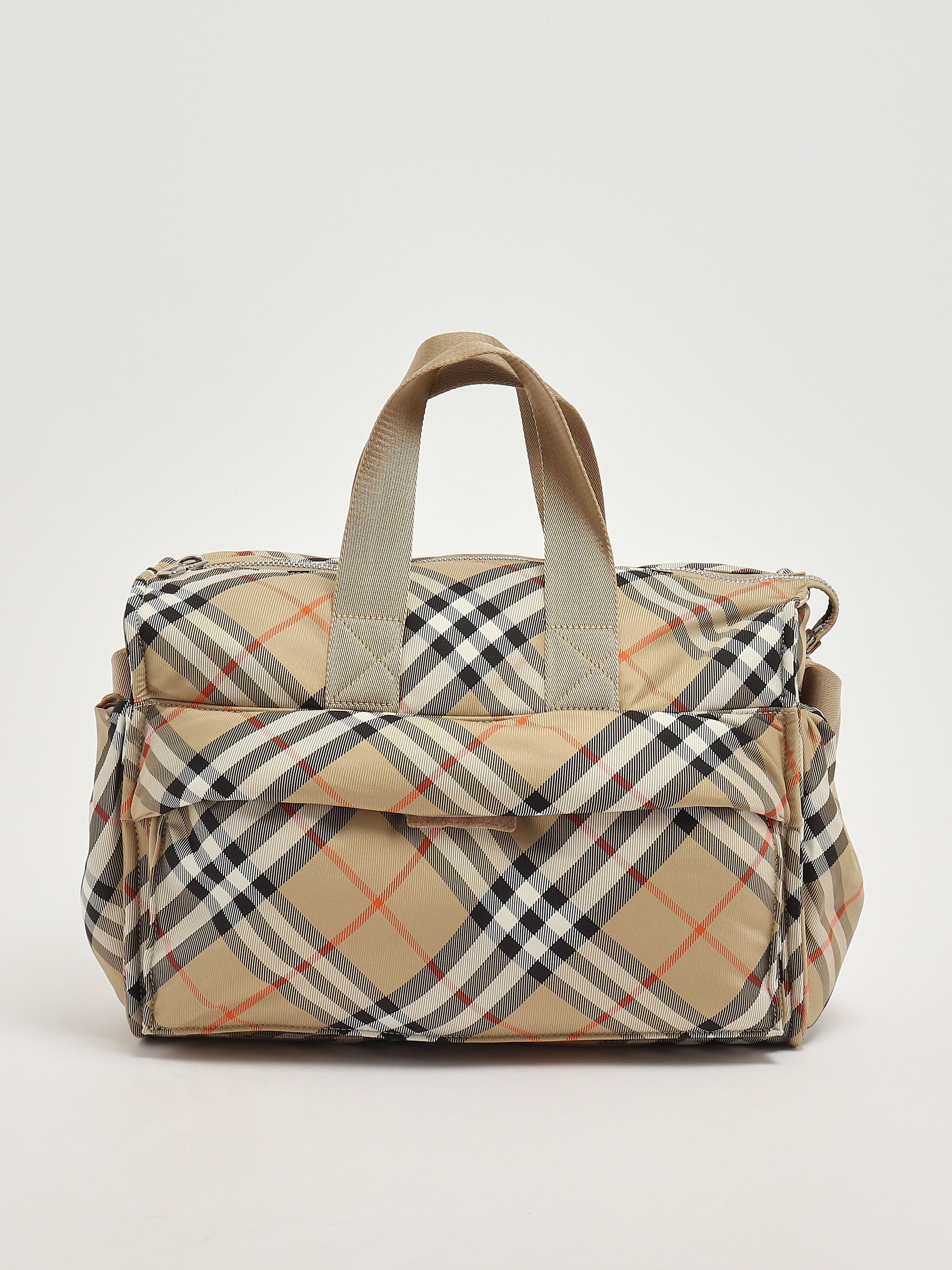 Nylon mummy bag 8100214 Beige Check | Caposerio.com
