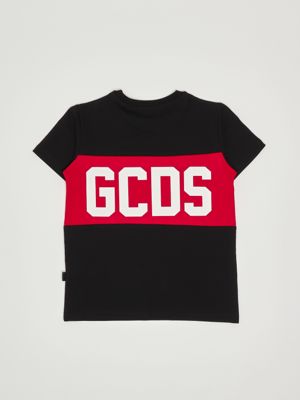 2. Cotton T-shirt for boys Black-Red GCDS b2ju2329jf1