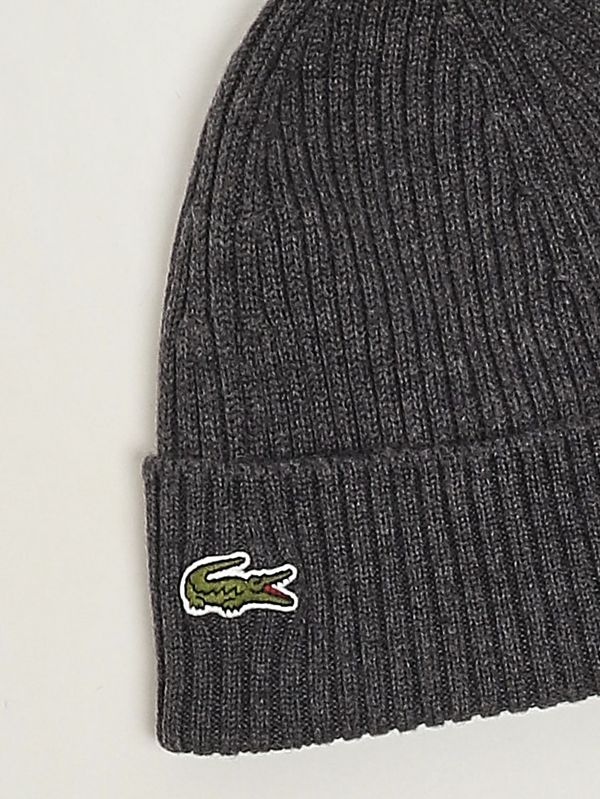 3. Gorro de lana para hombre Gris oscuro Lacoste rb0001