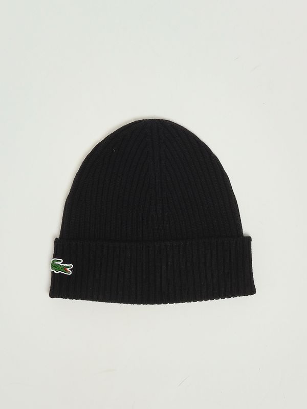 1. Gorro de lana para hombre Negro Lacoste rb0001