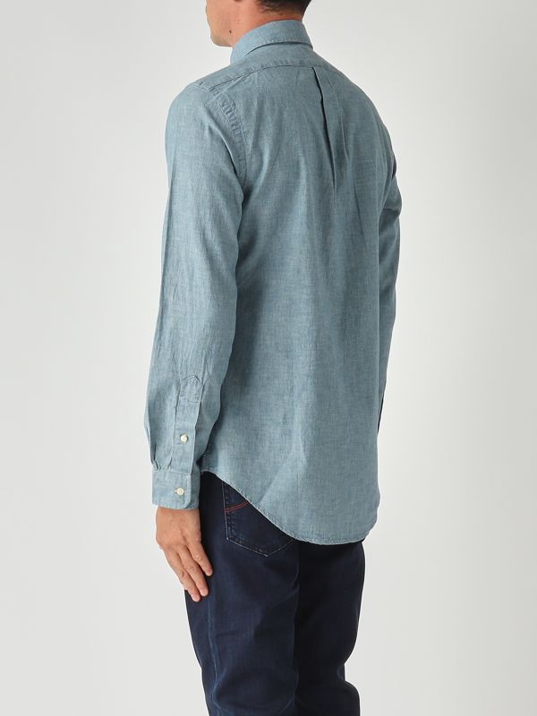 3. Camisa de hombre entallada de chambray Cambray Polo Ralph Lauren 710548538