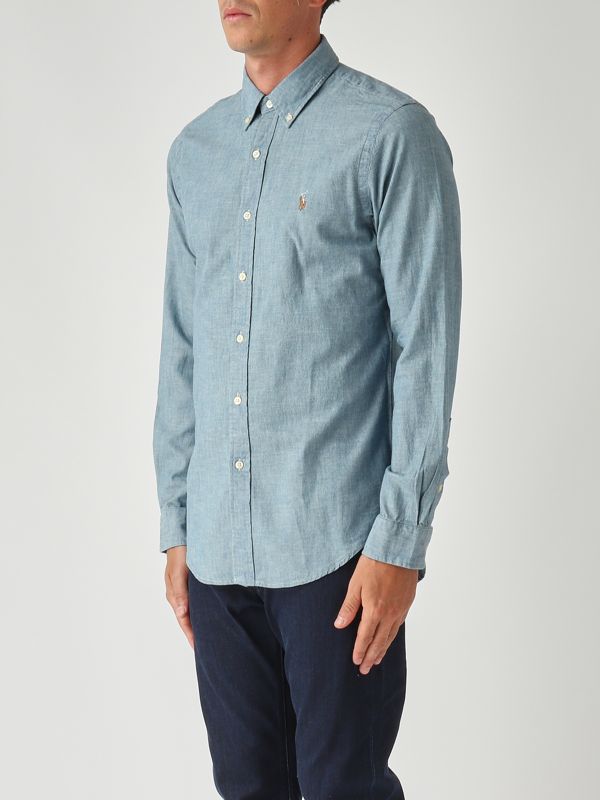 2. Camisa de hombre entallada de chambray Cambray Polo Ralph Lauren 710548538