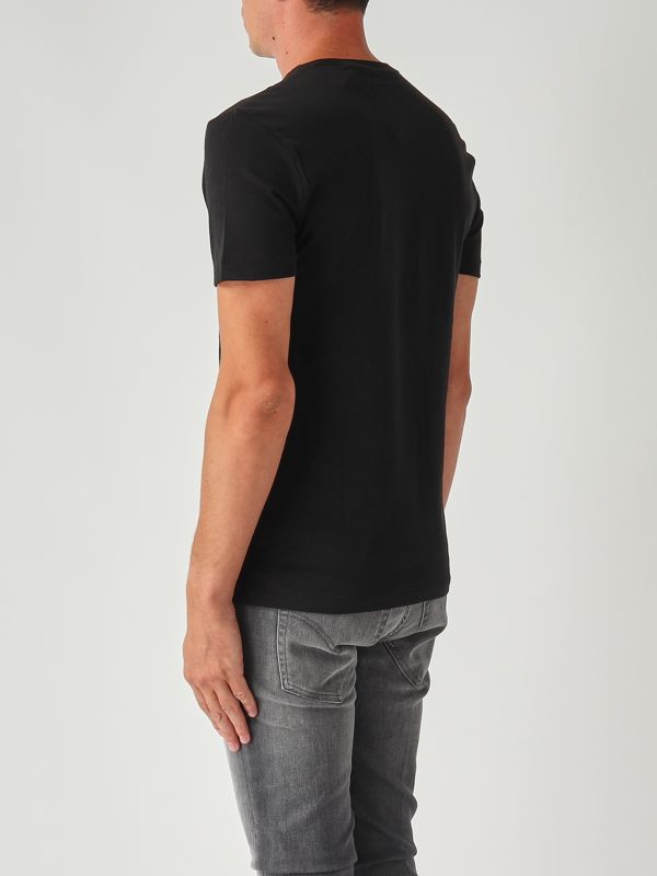 3. Custom slim fit cotton jersey T-shirt for men Black Polo Ralph Lauren 710680785