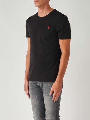 2. Custom slim fit cotton jersey T-shirt for men Black