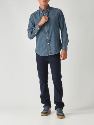 2. Camicia uomo custom fit in denim Denim Polo Ralph Lauren 710792043