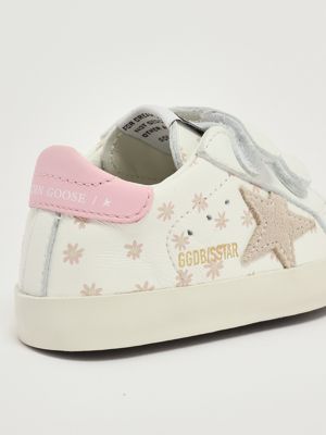 5. Baby School leather sneakers for baby girls White-Pink Golden Goose gif00166f007410