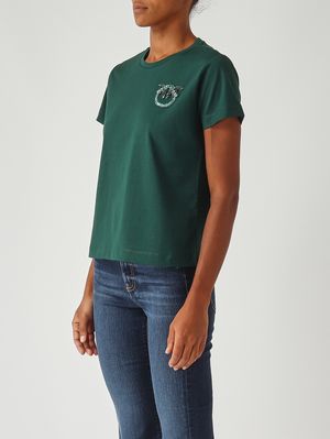 3. Nambrone cotton T-Shirt for women Green Pinko 103320a2rn