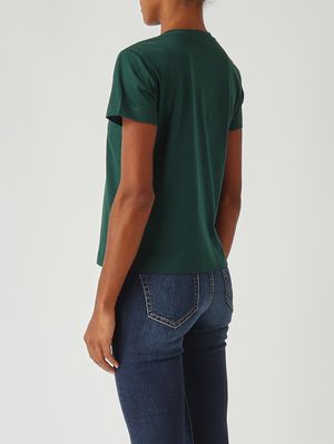 4. Nambrone cotton T-Shirt for women Green Pinko 103320a2rn