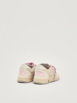 3. Ballstar suede sneakers for girls White-Pink Golden Goose gjf00439f007308
