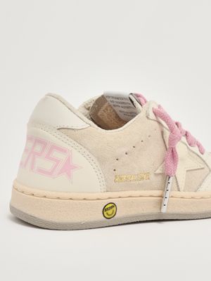 5. Ballstar suede sneakers for girls White-Pink Golden Goose gjf00439f007308