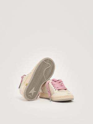 4. Ballstar suede sneakers for girls White-Pink Golden Goose gjf00439f007308