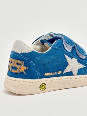 5. Ballstar Strap suede sneakers for boys Light blue Golden Goose gjf00501f007447