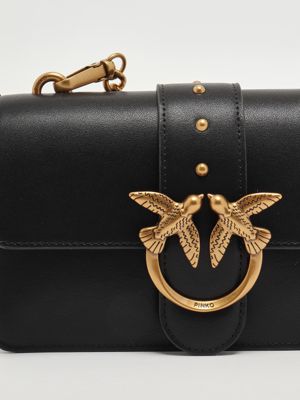 4. Women's Love One Mini Ledertasche Schwarz Pinko 105856a0f1