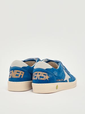 3. Sneakers Ballstar Strap en daim pour garçon Bleu ciel Golden Goose gtf00501f007447
