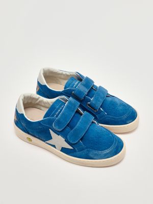 2. Sneakers Ballstar Strap en daim pour garçon Bleu ciel Golden Goose gtf00501f007447