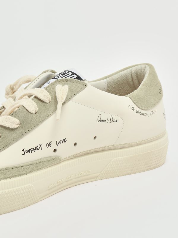 May leather sneakers for boys gtf00112f007404 White-Green