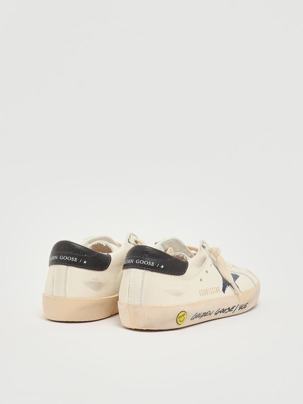 3. Zapatillas de niño Super Star de napa Blanco-Azul Golden Goose gyf00270f004340