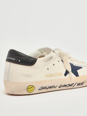 5. Sneakers bambino Super Star in nappa Bianco-Blu Golden Goose gyf00270f004340