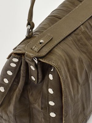 5. Postina Plissè S pleated leather bag for women Olive Zanellato 0680902090000 s
