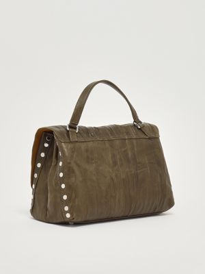 2. Postina Plissè S pleated leather bag for women Olive Zanellato 0680902090000 s