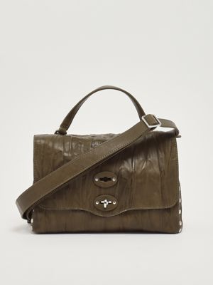 3. Postina Plissè S pleated leather bag for women Olive Zanellato 0680902090000 s