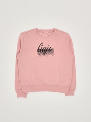 Mädchen-Sweatshirt aus Baumwollmischung Rosa Liu Jo