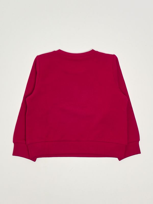 2. Girls' sweatshirt in stretch cotton Red Liu Jo kf5001f0724